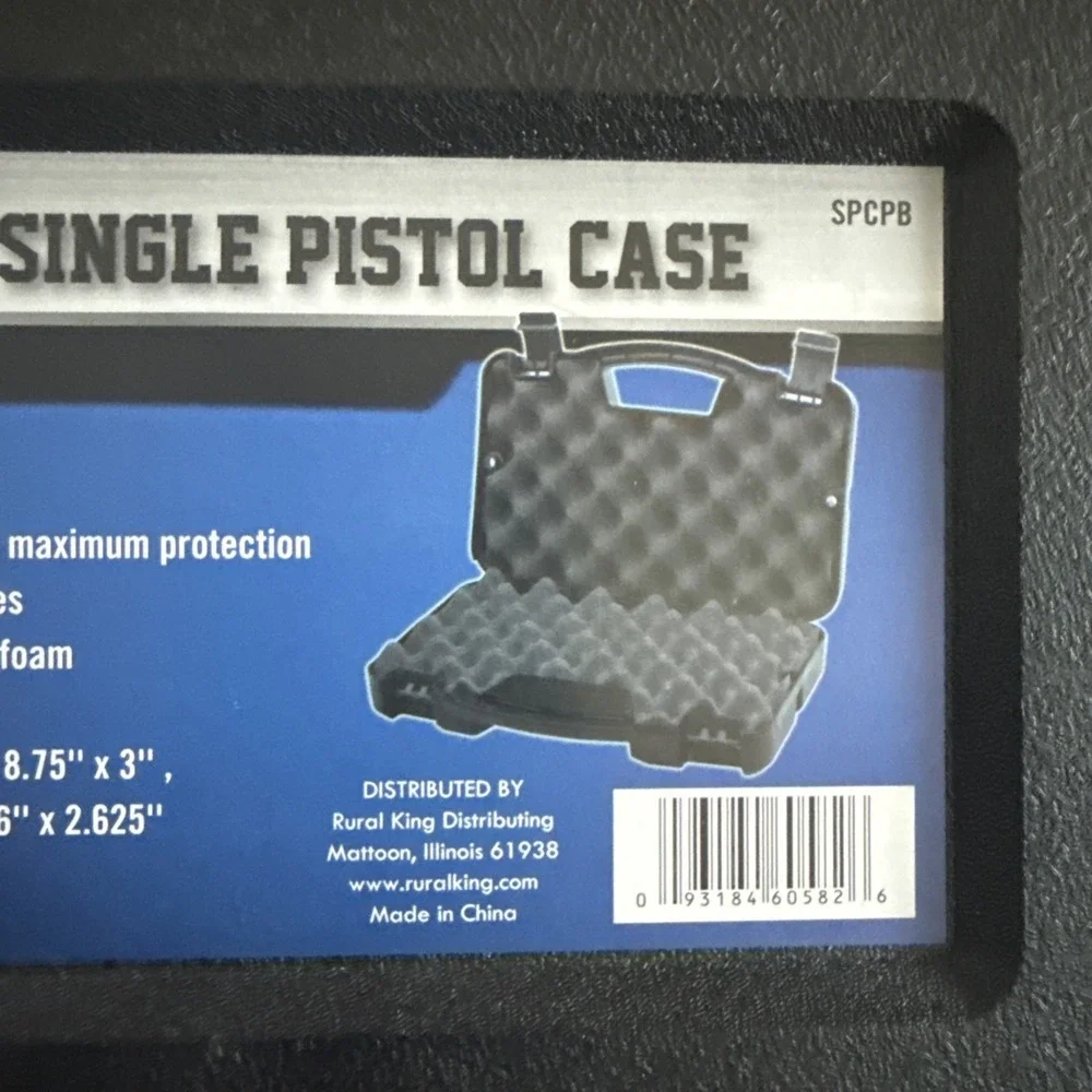 Gettysburg Single Pistol Gun Carrying Storage Case NEW